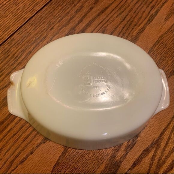 Vintage Anchor Hocking Fire-King Baking Dish Vegetable Print - Picture 4 of 4